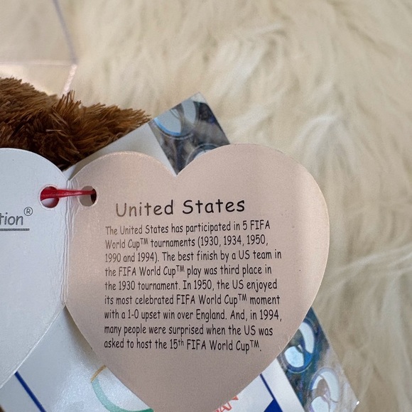 Champion Brown Plush Bear with Red Tag - Picture 3 of 7